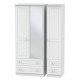 Cottage Tall 3 Door 4 Drawer Mirrored Wardrobe